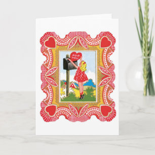 Antique Valentine Helgkort