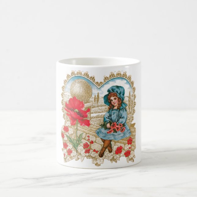 Antique Valentine Kaffemugg (Center)