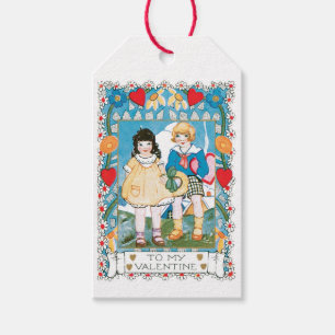 Antique Valentine par Heart Presentetikett