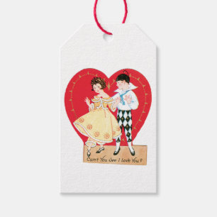 Antique Valentine par Heart Presentetikett