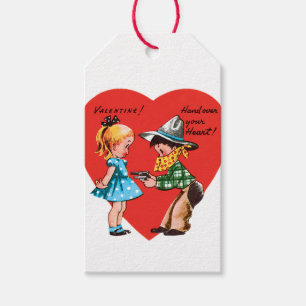 Antique Valentine par Heart Presentetikett