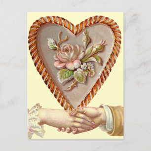 Antique Valentine-vykort Helg Vykort