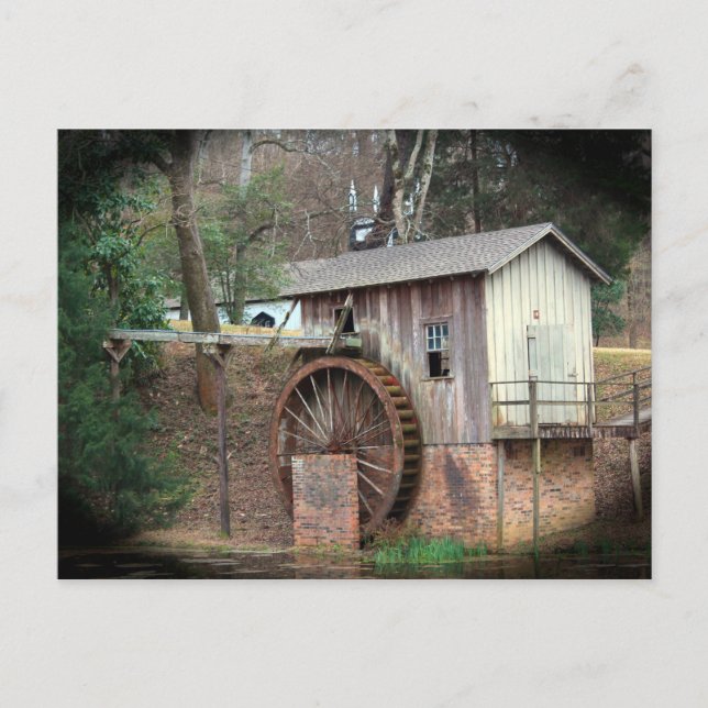 Antique Vatten Power Vykort (Framsida)