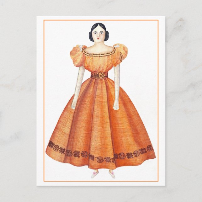 Antique Victorian Doll-vykort Vykort (Framsida)