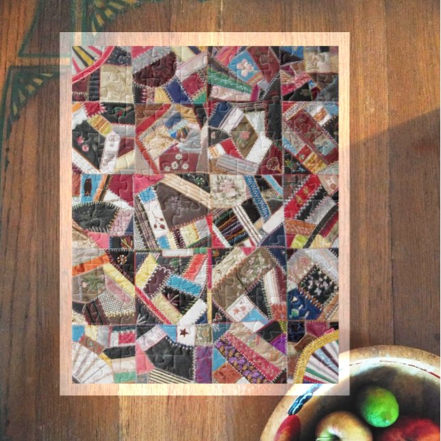 Antique, Victorian-Era, Crazy Quilt Pussel (Skapare uppladdad)