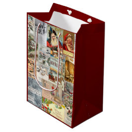 Antique Victorian jul Ephemera Collage Art