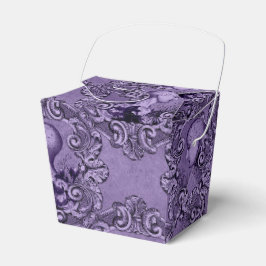 Antique Victorian Lila and Black Phrenology Presentaskar