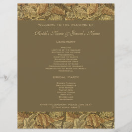 Antique Victorian Warm Höst löv Bröllop