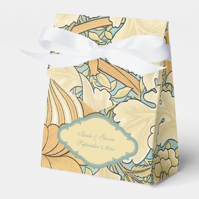 Antique Victorian William Morris St. James Blommig Presentaskar (Framsidan Sidan)