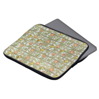 Antique Victorian William Morris Trellis Flowers Laptop Sleeve