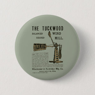 Antique Vind Mill Tuckwood Whitewater Wis 1889 Knapp