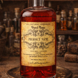 Antique Vintage Apothecary Style Labels Spritflaskor Etikett