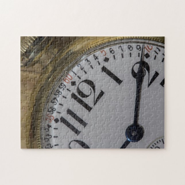 Antique Vintage Guld Pocket Watch Puzzle Pussel (Horisontell)