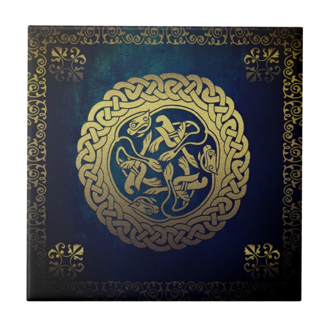 Antique Vintage Mosaic Kakelplatta (Framsidan)