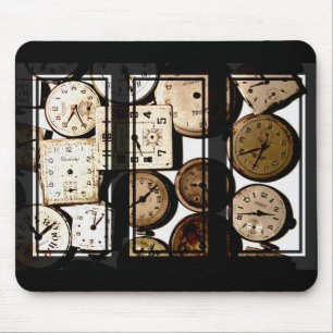 Antique Watch Ansikte Triptych Mousepad Musmatta