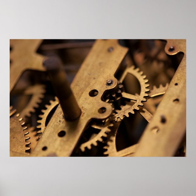 Antique Watch Internal Parts Poster (Framsidan)