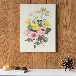 Antique Watercolor Botanical Print Poster
