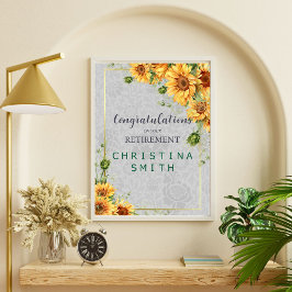 Antique Watercolor Solros Pension Party Idea Poster