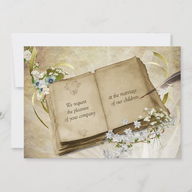 Antique Wedding-inbjudan Inbjudningar (Framsida)