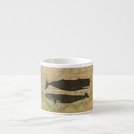 Antique Whale Nautical Sea Life Espressomugg