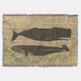 Antique Whale Nautical Sea Life Filt