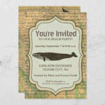 Antique Whale Nautical Sea Life