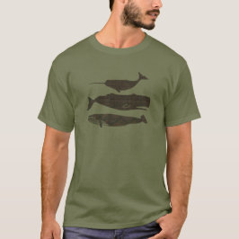 Antique Whale Nautical Sea Life Tee Shirt