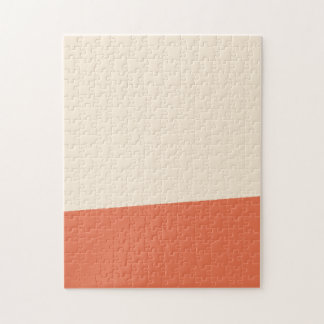 Antique White and Burnt Sienna Solid Färg Pussel