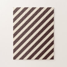 Antique White and Coffee Brown Diagonal Rand