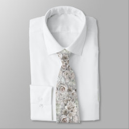 Antique White Flowers Slips