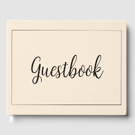 Antique White Minimalist Gästböcker
