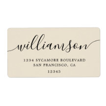 Antique White Modern Script Family Returadress