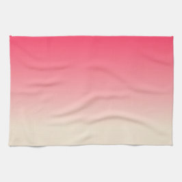 Antique White och American Ro Ombre Kökshandduk