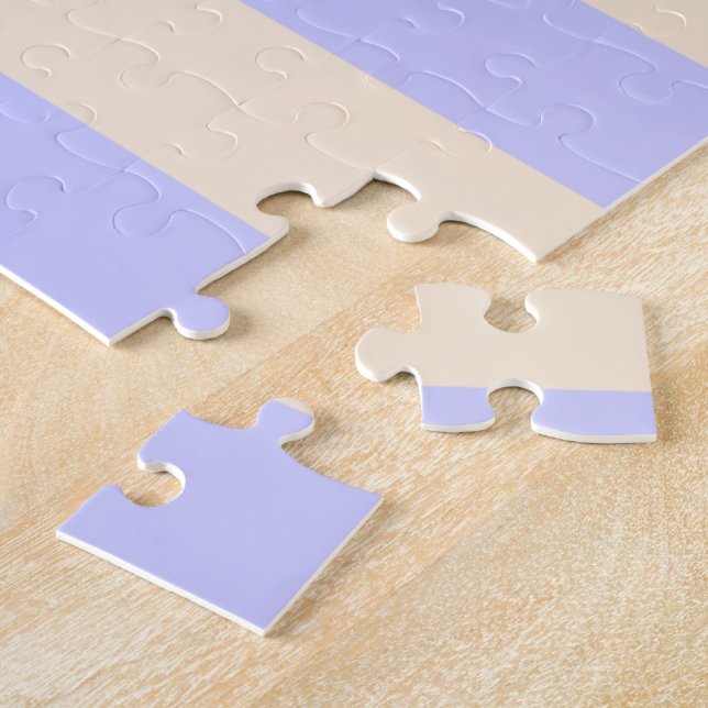 Antique White och Lavender Blue Rand Pussel (Sidan)