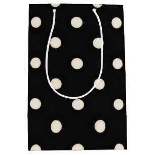 Antique White Polka dots på Black