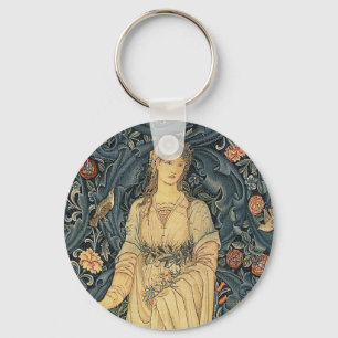 Antique William Morris Flora Nyckelring