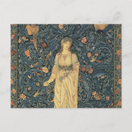 Antique William Morris Flora Vykort