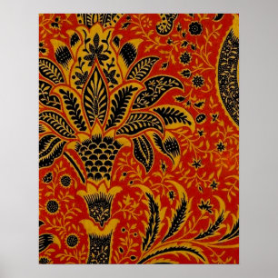Antique William Morris India Tapet Poster