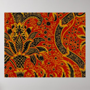 Antique William Morris India Tapet Poster