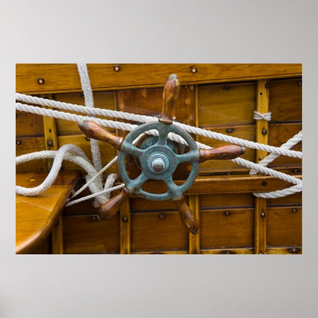 Antique Wooden Boat Poster (Framsidan)