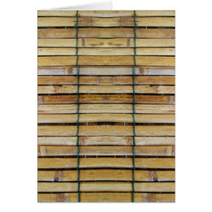 Antique Wooden Timber Woods Slats Hälsningskort