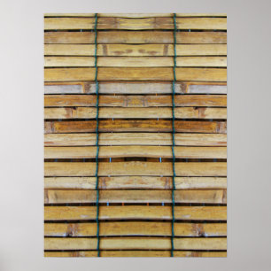 Antique Wooden Timber Woods Slats Poster