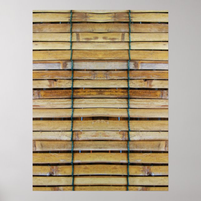 Antique Wooden Timber Woods Slats Poster (Framsidan)