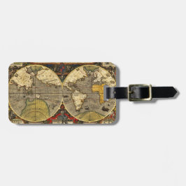 Antique World Map #2 Bagagebricka