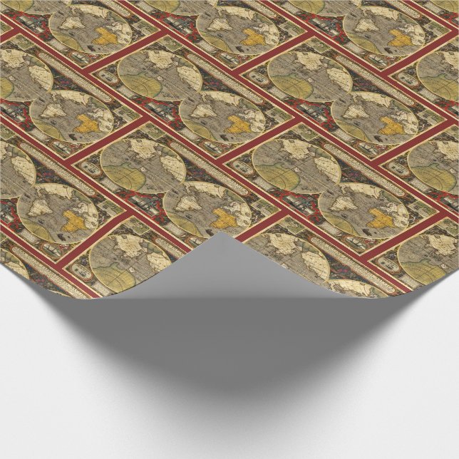 Antique World Map #2 Presentpapper (Hörn)