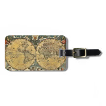 Antique World Map Distress #2