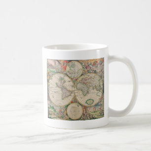 Antique World Map Kaffemugg