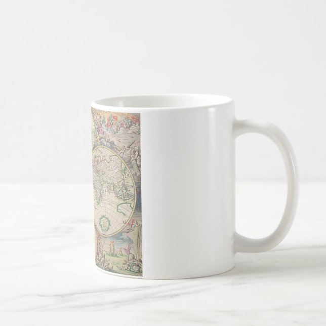 Antique World Map Kaffemugg (Höger)