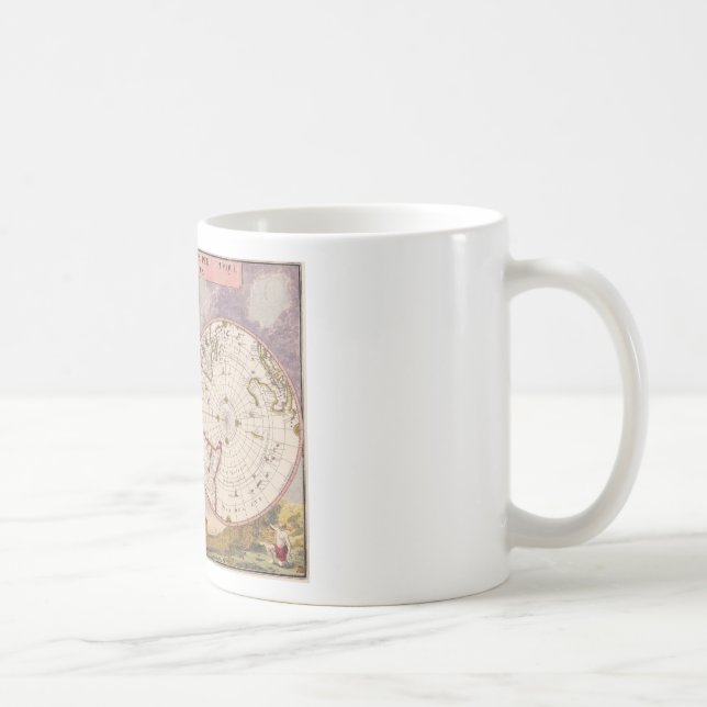 Antique World Map Kaffemugg (Höger)