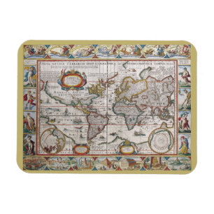 Antique World Map-magnet Magnet